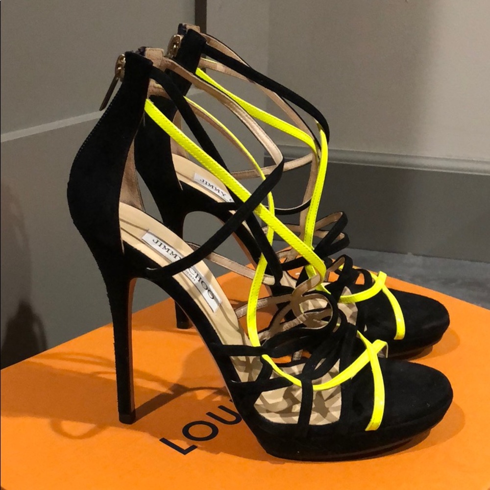 Jimmy Choo sexy neon pumps